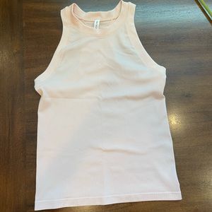 Light pink Athleta ribbed tank